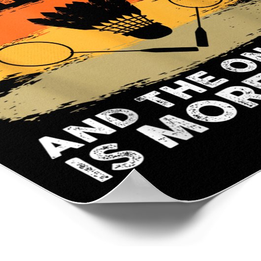 Shuttle Badminton Player 4  ポスター (角)