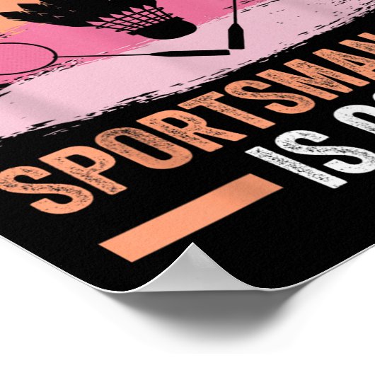 Shuttle Badminton Player 7  ポスター (角)