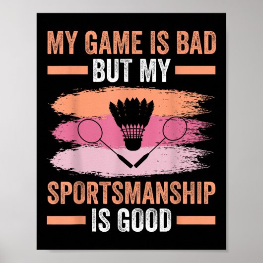 Shuttle Badminton Player 7  ポスター (正面)