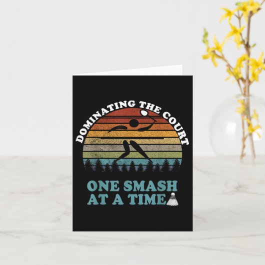 Shuttle Badminton Player Quote カード (黄色い花)