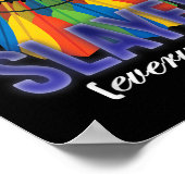 Shuttle Badminton Player Quote  ポスター (角)