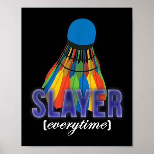 Shuttle Badminton Player Quote  ポスター (正面)