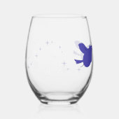 Shuttle Bird Glass ステムなしワイングラス (裏面)
