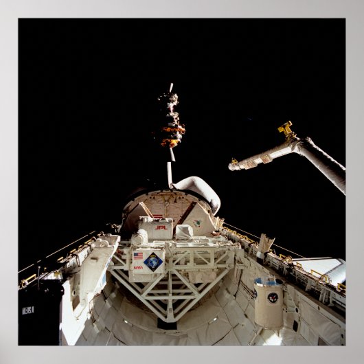 Shuttle ColumbiaからLAGEOS IIの発売(STS-52) ポスター (正面)