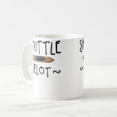 Shuttle Pilot Hand Weaving Knitting Crocheting Wea コーヒーマグカップ (正面左)