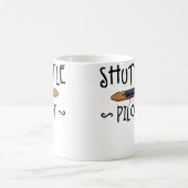 Shuttle Pilot Hand Weaving Knitting Crocheting Wea コーヒーマグカップ (中央)