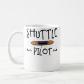 Shuttle Pilot Hand Weaving Knitting Crocheting Wea コーヒーマグカップ (左)