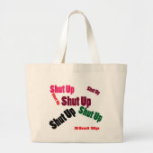 shutup ラージトートバッグ (正面)