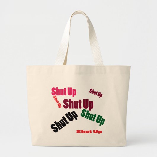 shutup ラージトートバッグ (正面)