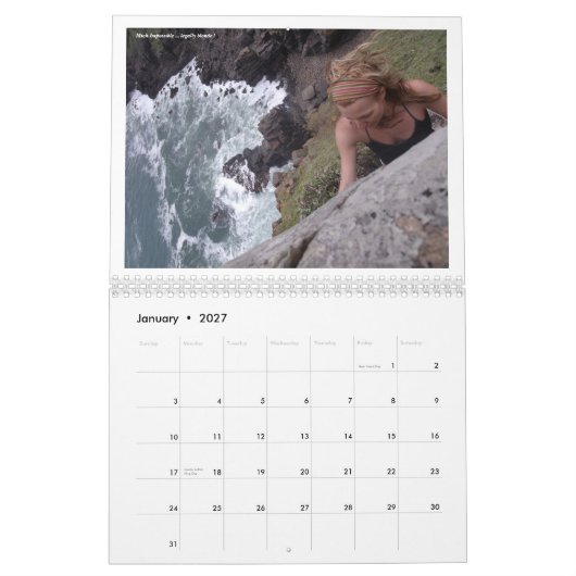 ShutupAndClimb 2011年 カレンダー (1月 2027)