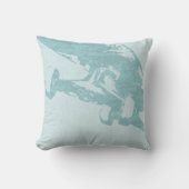 Shuvit押それスケートボードの枕Seafoamの青 クッション (正面)