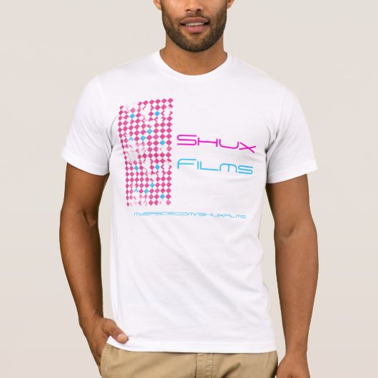 Shuxのフィルムの80年代のリメイクのティー Tシャツ (正面)