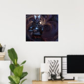 SHWANN: The Futuristic Samurai DJ ポスター (ホームオフィス)