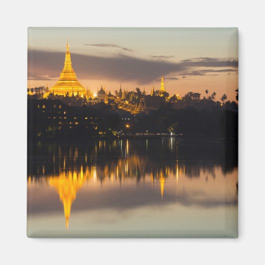 Shwedagon Pagoda, Myanmar, Yangon マグネット (正面)