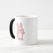 Shy Bunny Minimal Kawaii Style モーフィングマグカップ (正面左)
