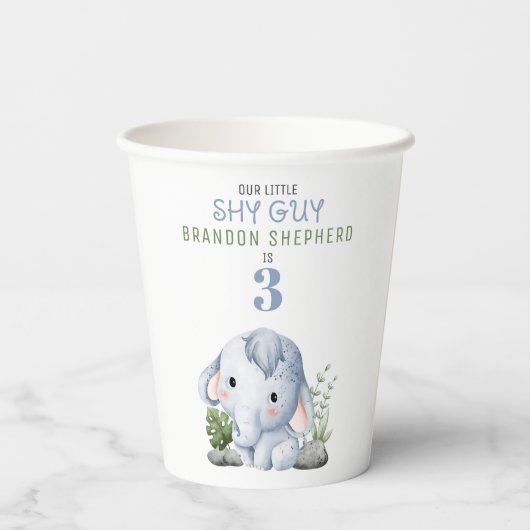 Shy Guy Birthday Paper Cups 紙コップ (裏面)