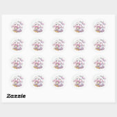 Shy Magic Bunny - Pastel Makeup Palette Kawaii 🐰✨ ラウンドシール (シート)
