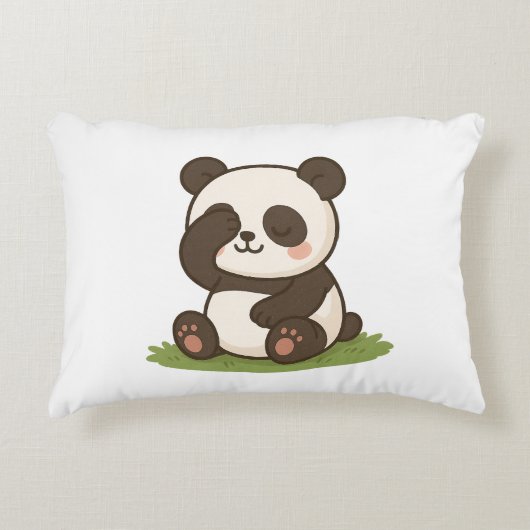Shy Panda Moment アクセントクッション (正面)