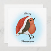 Shy Santa Robin シーズンカード (正面/裏面)