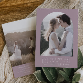 SHYLAHパープル薄紫ミニマリストダスティ結婚バラ セーブザデート