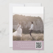 SHYLAHパープル薄紫ミニマリストダスティ結婚バラ セーブザデート (裏面)