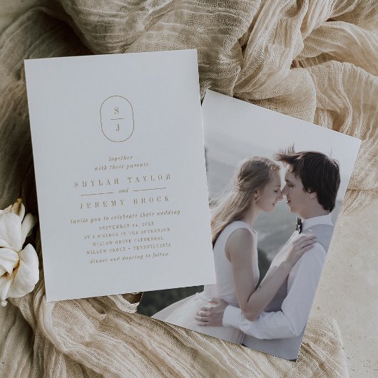 SHYLAHミニマルモダンシンプル結婚 Photo's 招待状