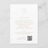 SHYLAH金ゴールドホワイトジオメトシンプルリ結婚詳細 エンクロージャーカード (正面)