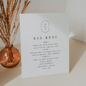 SHYLAH エレガント Boho Neutralの結婚バー看板 台座サイン