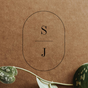 SHYLAH モノグラム ボヘミアンスタイル ユニーク ウェディング ゴムスタンプ ラバースタンプ
