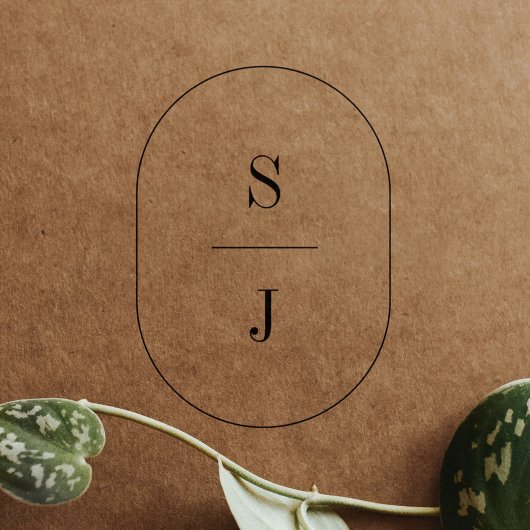 SHYLAH モノグラム ボヘミアンスタイル ユニーク ウェディング ゴムスタンプ ラバースタンプ