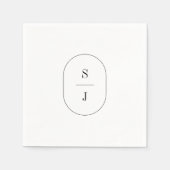 SHYLAH Bohoミニマモダンリスファンシートシンプル結婚の スタンダードカクテルナプキン (正面)