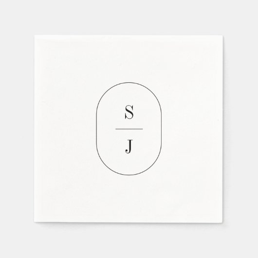 SHYLAH Bohoミニマモダンリスファンシートシンプル結婚の スタンダードカクテルナプキン (正面)