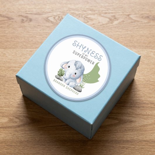 Shyness Is My Superpower Stickers ラウンドシール