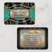 Shyveeのダマスク織のエレガントなプロフェッショナル 名刺 (正面/裏面)