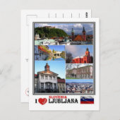 SIスロベニア – リュブリャナ –  ポストカード (正面/裏面)