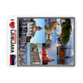 SIスロベニア – リュブリャナ –  マグネット (横)