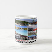 SIスロベニア – Ljubljana - I Love Mosaic - Panorama コーヒーマグカップ (中央)