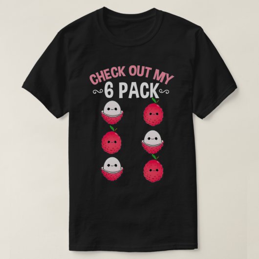 SiパックかわいいLycheeのチェックアウト Tシャツ (デザイン正面)