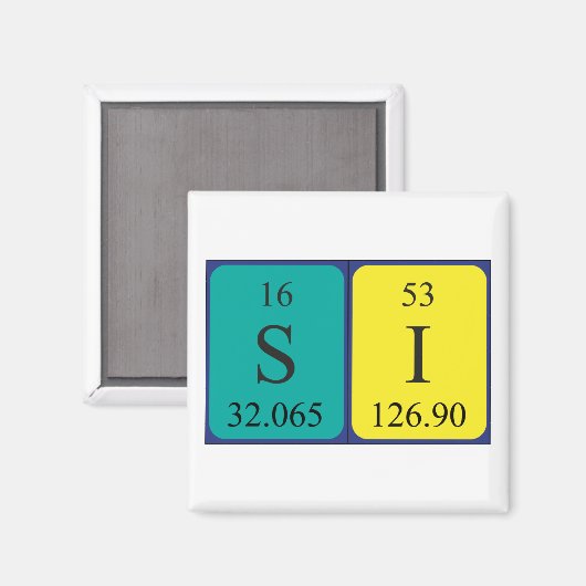 Si周期表名磁石2 マグネット (正面/裏面)