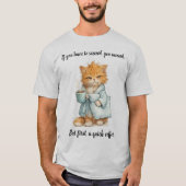 Si Hay Que Triunfar Grumpy Orange Cat Unisex Tシャツ (正面)