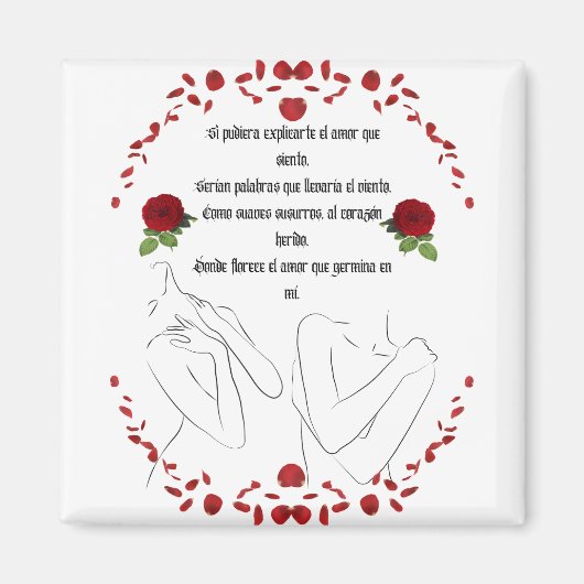 Si Pudiera Explicarte引用文 マグネット (正面)