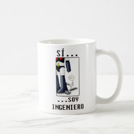 Sí, soy ingeniero コーヒーマグカップ