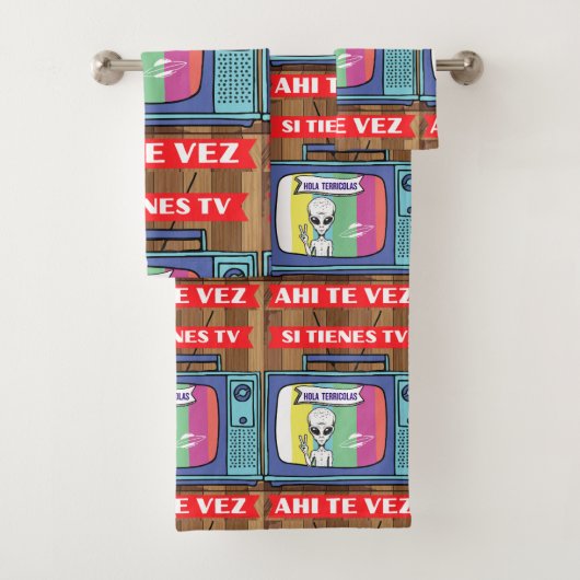 si tienes tv ahi te vez drawstringバッグ バスタオルセット (インサイチュ)