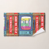 si tienes tv ahi te vez drawstringバッグ バスタオルセット (ハンドタオル)