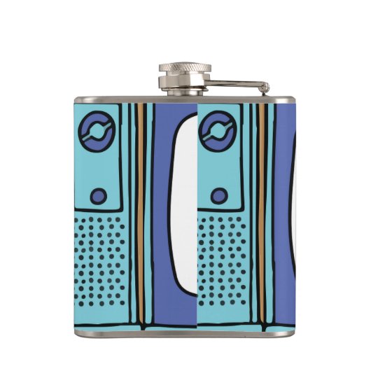 si tienes tv ahi te vez drawstringバッグ フラスク (裏面)