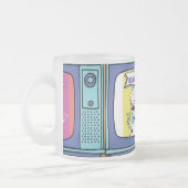 si tienes tv ahi te vez drawstringバッグ フロストグラスマグカップ (左)