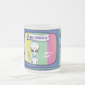 si tienes tv ahi te vez drawstringバッグ フロストグラスマグカップ (中央)