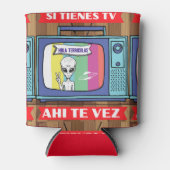 si tienes tv ahi te vez drawstringバッグ 缶クーラー (正面)