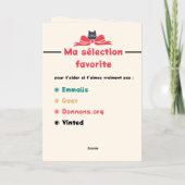 Si tu vends je saurais - Bday 箔グリーティングカード (裏面)