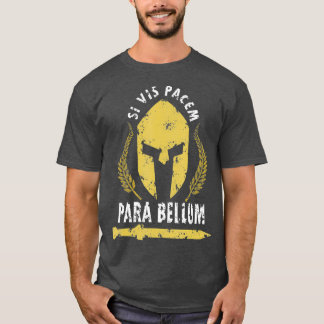 Si Vis Pacem Para Bellumヴィンテージギリシャ履歴 Tシャツ